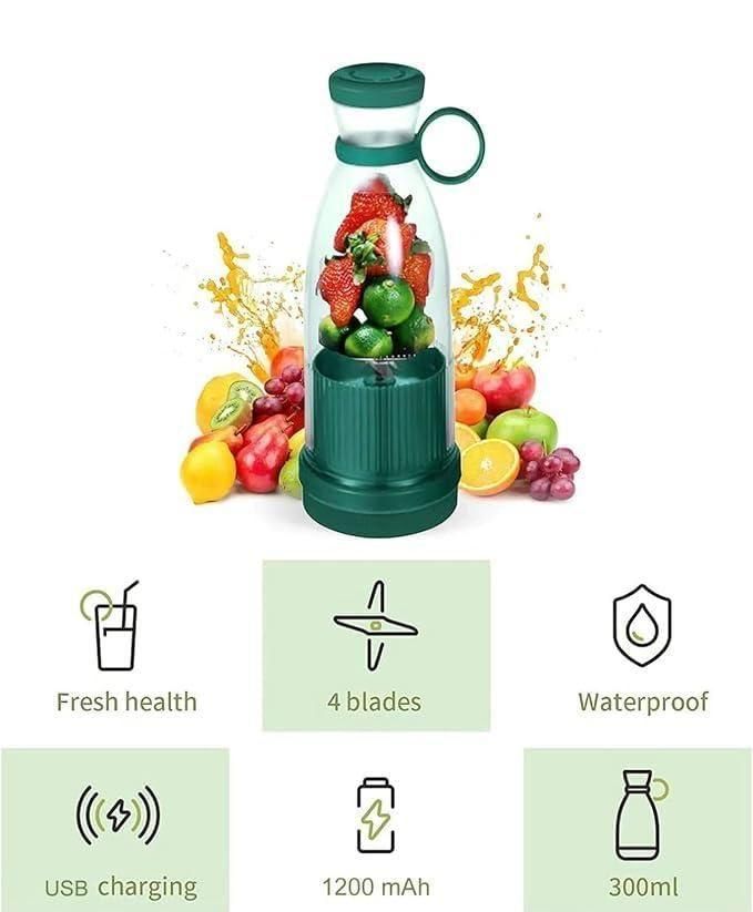 Portable Mini Juice Blender | USB Rechargeable Smoothie Maker