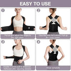 Back Brace Posture Corrector for Men and Women,Adjustable Back Posture Belt Invisible