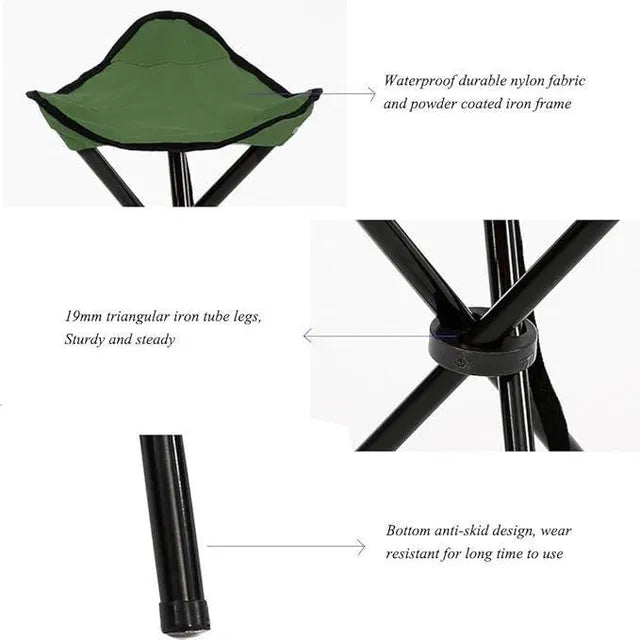 Portable Mini Tripod Stool